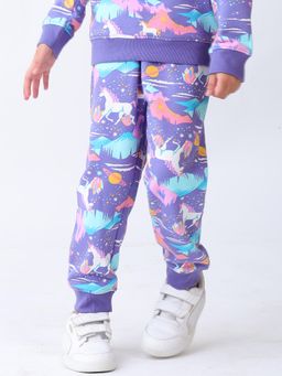 ANTHRILO - Purple Printed Joggers