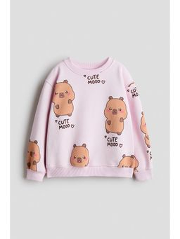 H&M - Girls Multi-Color Motif-Detail Sweatshirt