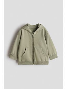 H&M - Unisex Green Zip-Through Hoodie
