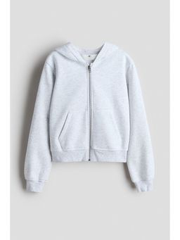 H&M - Girls Grey Zip-Through Hoodie