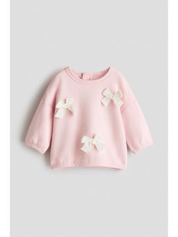 H&M - Girls Pink Motif-Detail Sweatshirt