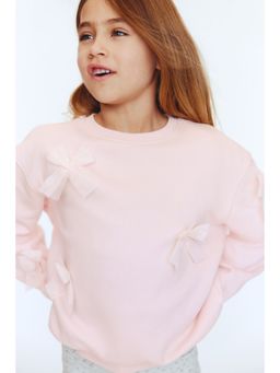 H&M - Girls Pink Motif-Detail Sweatshirt