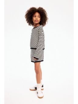 H&M - Girls Black 2-Piece Pointelle-Knit Set