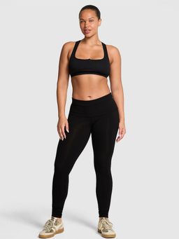 Victoria's Secret - Women Black Solid Leggings