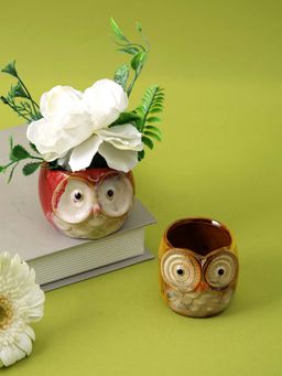 Tayhaa - Multi-Color Owl Planters