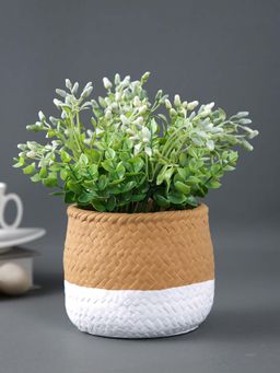 Tayhaa - Jute Texture Ceramic Planter