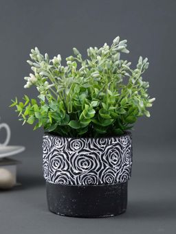 Tayhaa - Rose Like Texture Ceramic Indoor Planter