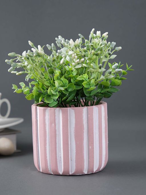 Tayhaa Fluted Pattern Ceramic Planter