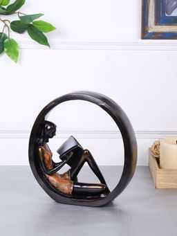 Tayhaa - Bronze Finish Encircled Reader Statue