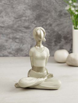 Tayhaa - Healthy Yoga Pose Figurine In Raisin