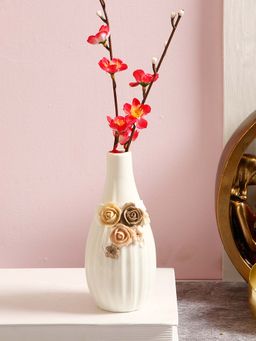 Tayhaa - Ceramic White Flower Vase