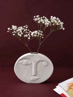 Tayhaa - Ceramic Face Vase Small