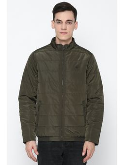 Allen Solly - Men Olive Regular Fit Full Sleeves Jacket