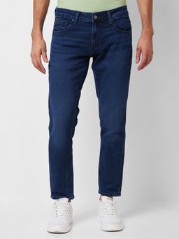 Spykar - Mid Rise Slim Fit Blue Jeans for Men
