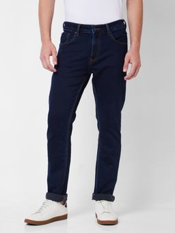 Spykar - Mid Rise Regular Fit Blue Jeans for Men