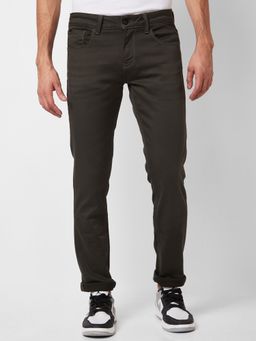 Spykar - Low Rise Skinny Fit Green Jeans for Men