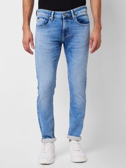Spykar - Low Rise Skinny Fit Blue Jeans for Men