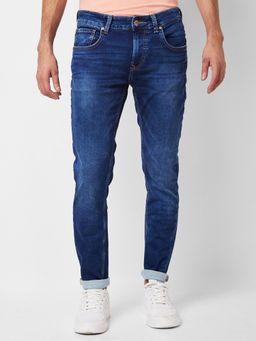 Spykar - Low Rise Super Slim Fit Blue Jeans for Men