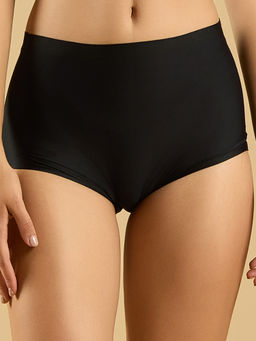 SOIE - Black Seamless Full Coverage Boy Shorts with No Visible Panty Line