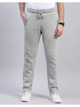 Monte Carlo - Mens Grey Solid Regular Fit Trackpant