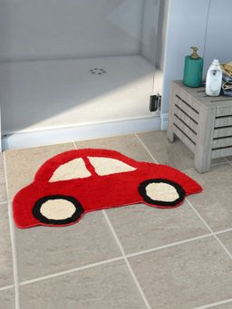 Saral Home - Microfiber Anti-Skid Bathmat - (Red, 45 x 70 cm)