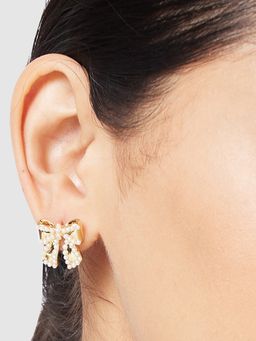 Globus - Women Rose Gold-Plated Contemporary Stud Earrings