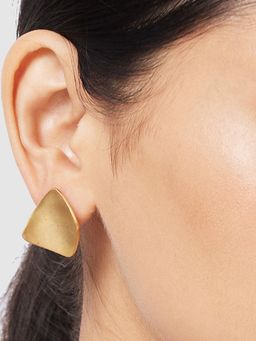 Globus - Women Gold-Plated Square Stud Earrings