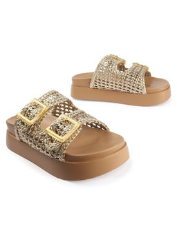 D'Shoe Lounge - Silver Platform Sandals