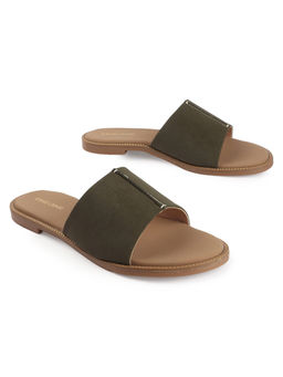 D'Shoe Lounge - Green Premium Slip-On Flats