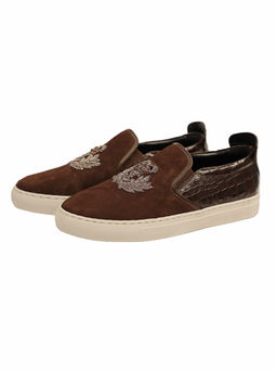SHUTIQ - Crown Laurus Cocoa Brown Sneakers