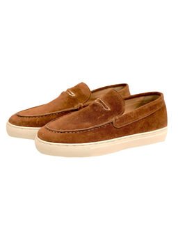 SHUTIQ - Darla Suede Tan Sneakers