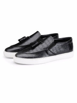 SHUTIQ - Kiltie Croco Vlack Sneakers