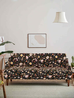 Chumbak - Nawab Couch - Bohemian Palampore Black