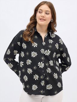 Gahan - Floral Printed Spread Collar Casual Shirt