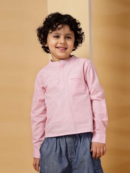 Budding Bees - Pink Stripes Comfortable Fit Shirt