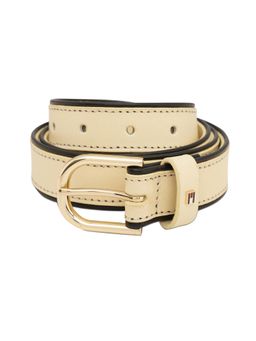Tommy Hilfiger - Womens Leather Belt Ferna - Beige