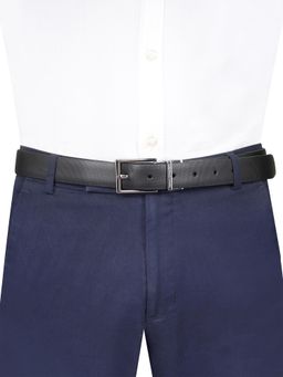 Tommy Hilfiger - Mens Leather Reversible Belt Glebe - Black & Wine