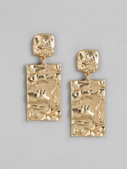 Twenty Dresses by Nykaa Fashion - Art Of Textures Drop Earrings