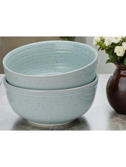 BODHI HOUSE - Mint- Green Hand Glaze Ceramic Serving Bowl - 1000 ml Each