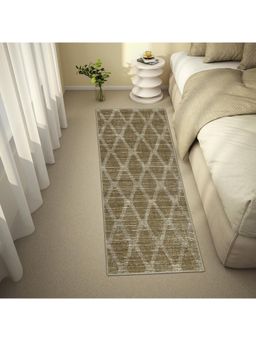 Welspun - Wonder Full Polyester Machine Tufted Geometric Runner - Green