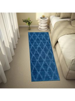 Welspun - Wonder Full Polyester Machine Tufted Geometric Runner - Aqua