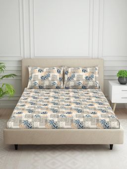 Welspun - Percale Weave 120Tc Double Bedsheet with 2 Pillow Covers