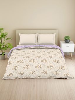 Welspun - Lume Microfiber 100 Gsm Percale Weave Double Quilt - Taupe