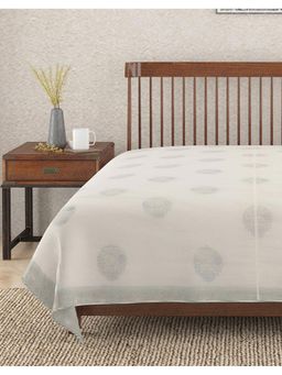 Fabindia - Green Cotton Hand Block Print Krisha Dohar