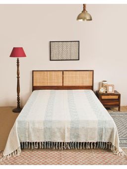 Fabindia - Natural Vashvi Hand Woven Cotton Bed Cover