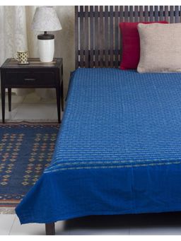Fabindia - Indigo Deepali Cotton King Bed Cover