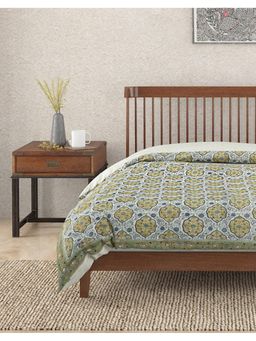 Fabindia - Green Krisha Cotton Printed Quilt