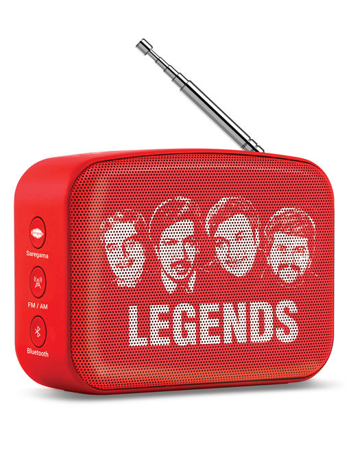 Saregama Carvaan Mini 2.0 Kannada- Music player with Bluetooth/ FM/AM/AUX (Sunset Red)