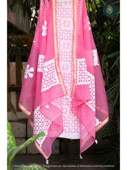 Ethnic Elements - Barmer Unstitched Kurta With Bottom And Dupatta