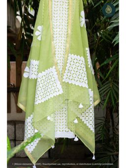 Ethnic Elements - Barmer Unstitched Kurta With Bottom And Dupatta